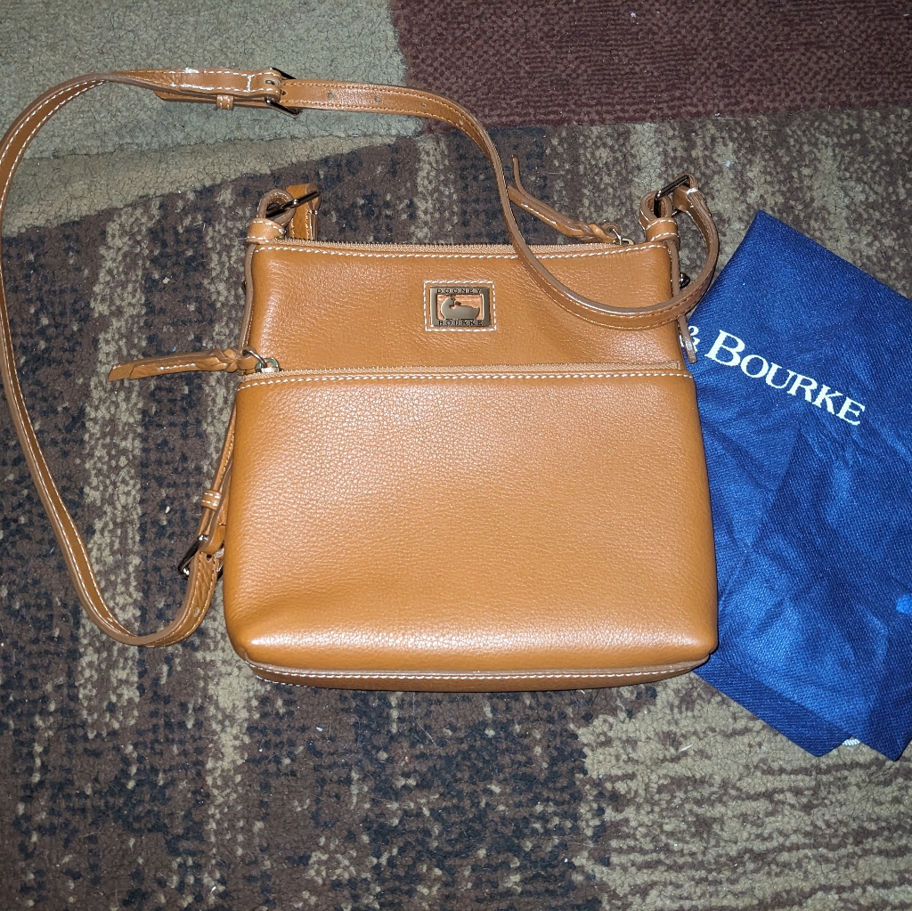 Dooney & Bourke Crossbody Bag Letter Carrier Handbag Purse With Storage Bag